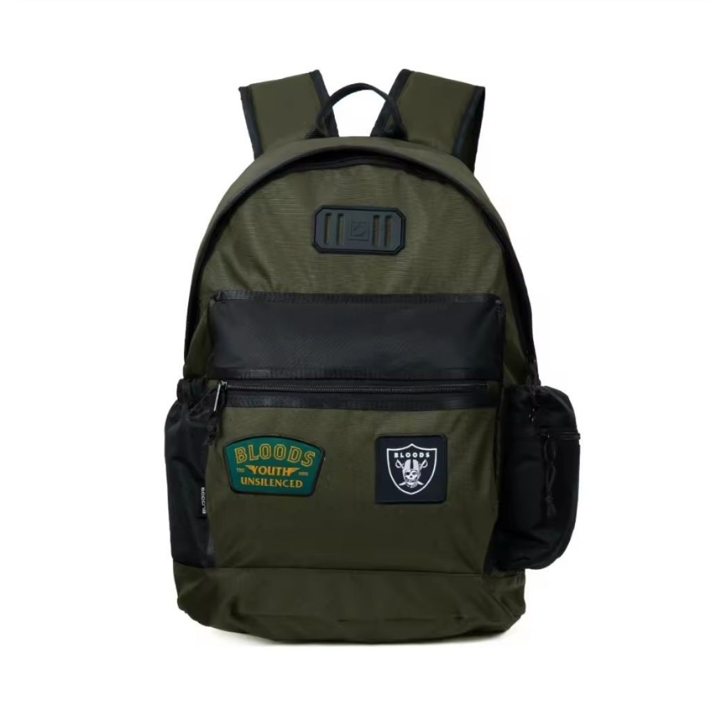 TAS RANSEL TAS PUNGGUNG BLOODS MARTIEN BLACK OLIVE ORIGINAL.