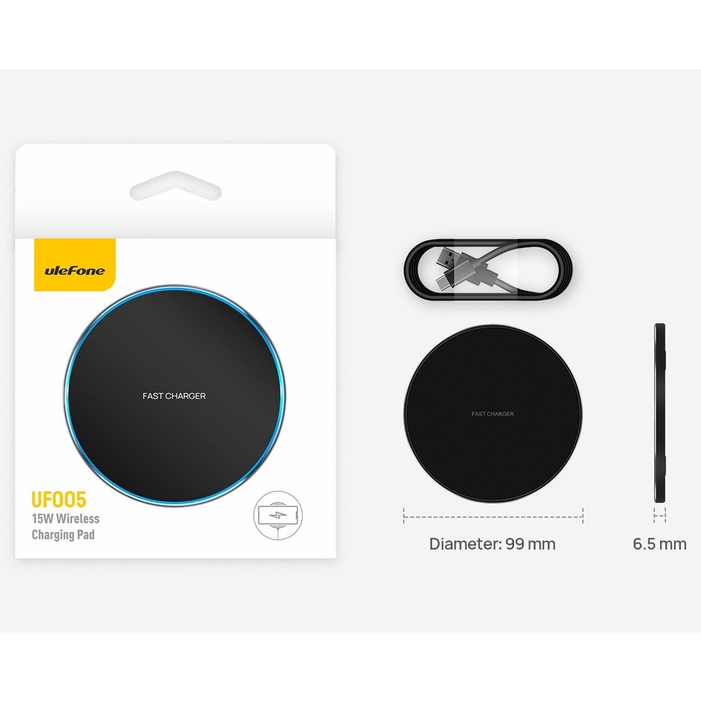 Wireless Charger Ulefone UF005 15W Q1 Ulefone Armor 12 Power Armor 13 Charging Pad