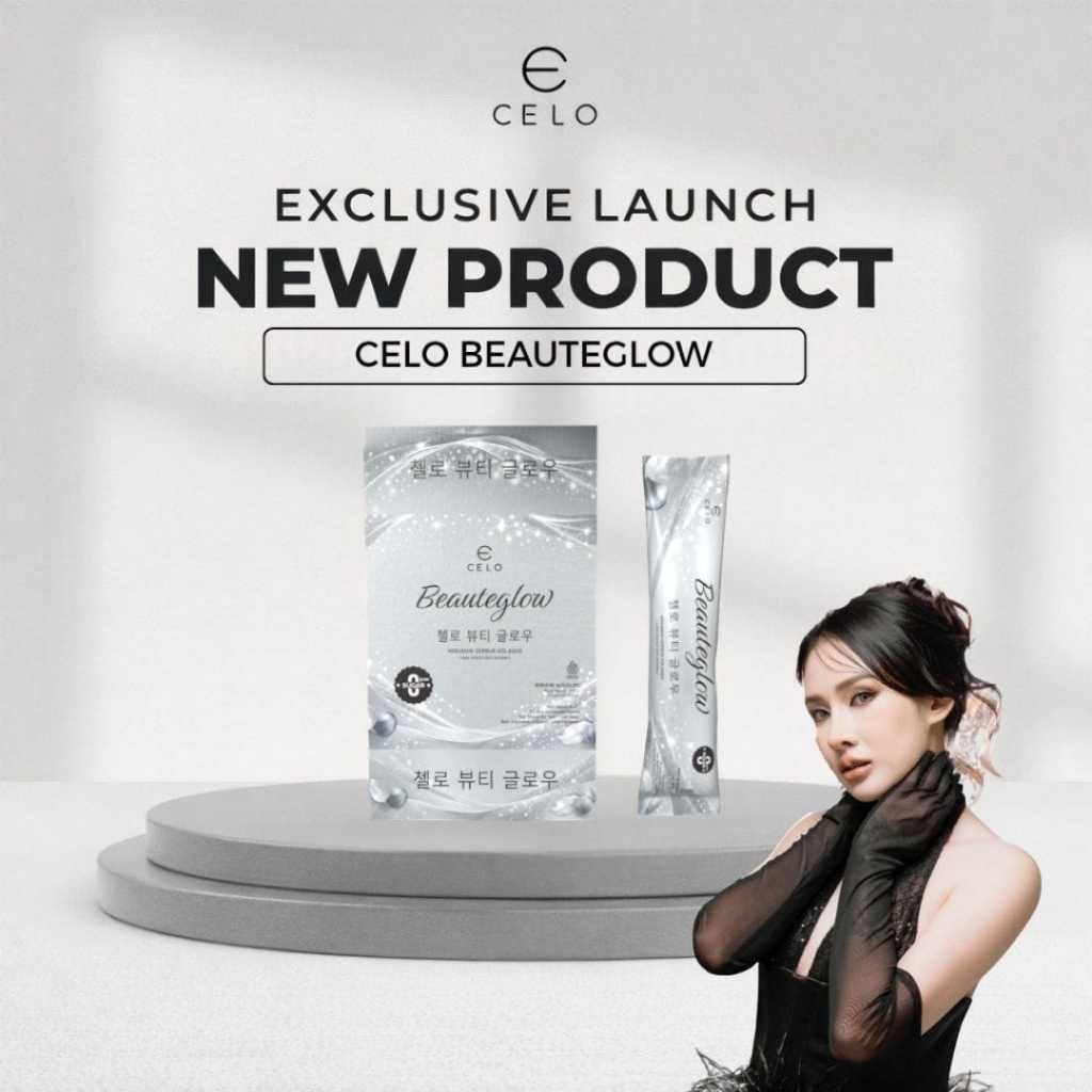 (READY SIAP KIRIM) CELO BEAUTY GLOW STRAWBERRY POWDER DRINK BPOM & HALAL