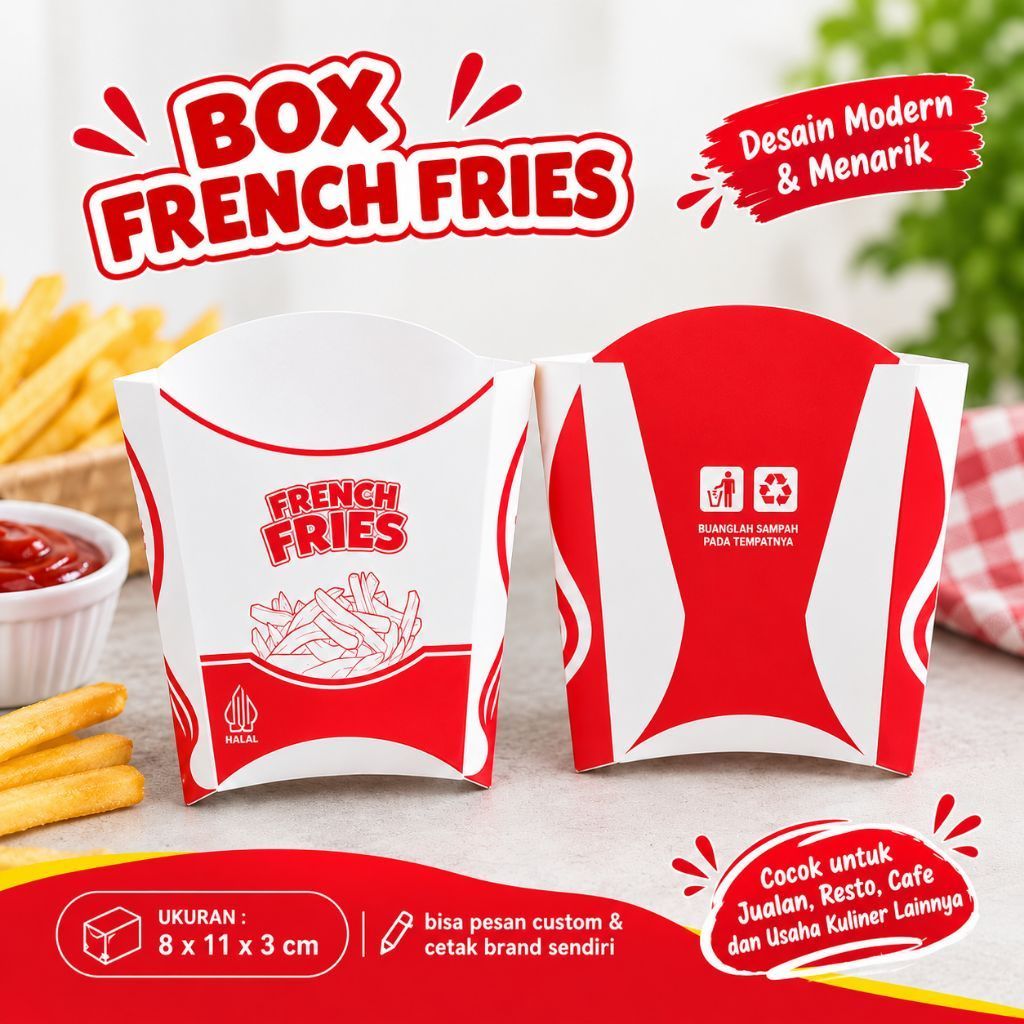 Box French Fries Kentang Goreng