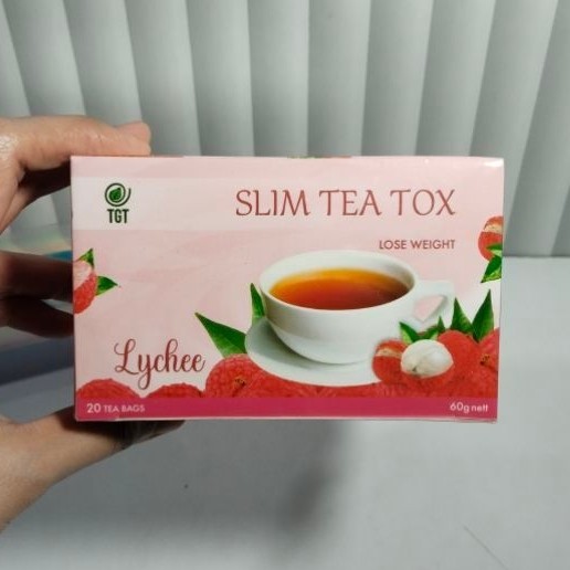 TGT SLIM Teh Detox Herbal Leci 1 Box 20 Sachet Membantu Menurunkan Berat Badan