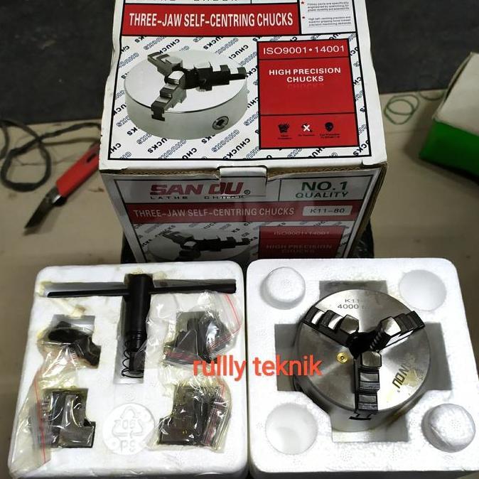 Chuck Bubut 3" 3 Jaw | Claw Bubut 3 Jaw | Catok Kepala Bubut 3 Inch Penjepit