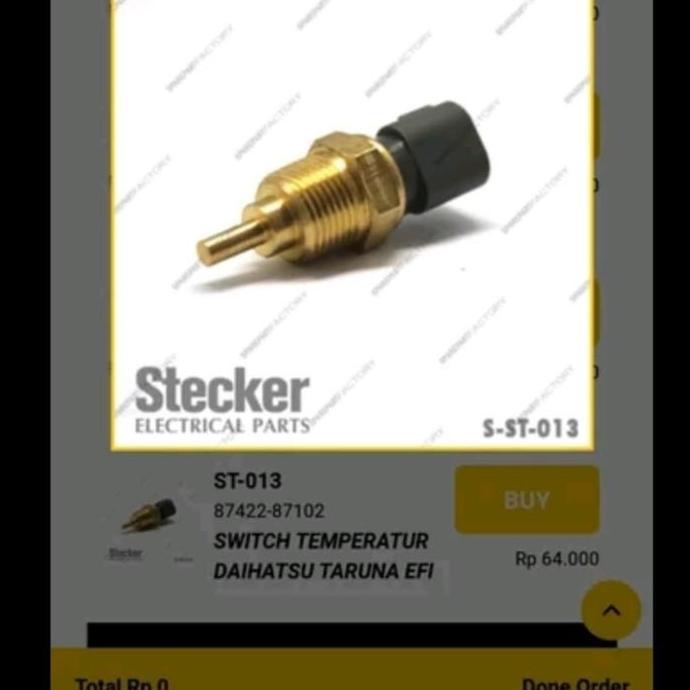 SWIT SWITCH TEMPERATURE BALENO AERIO STECKER