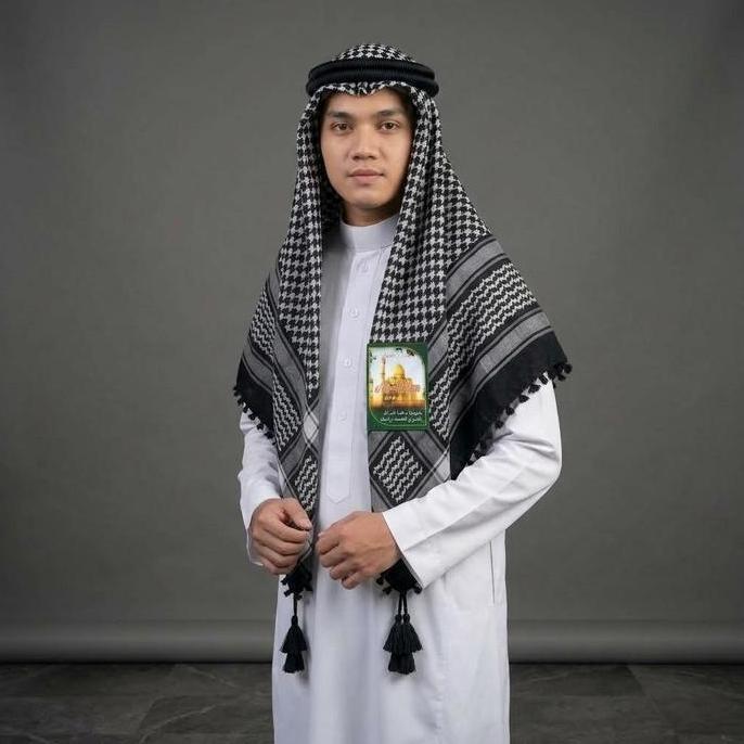 TERBARU Sorban Arab Igal Arab Sorban Arab Igal Tali Peci Putih Dewasa dan anak Perlengkapan Haji Umr