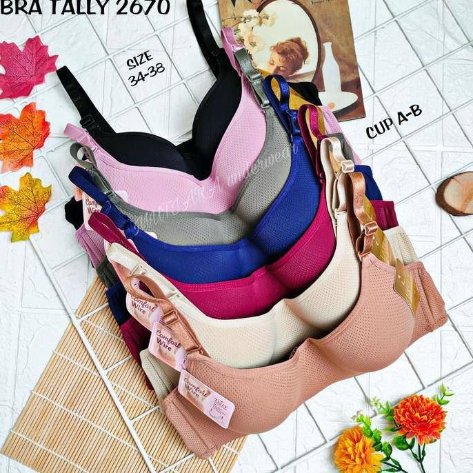 Pilihan - Bra Kawat Cup Full 34-38 Tally 2670 Cup A-B/ Bra Cup Full Bahan Berpori-Pori Tally 2670
