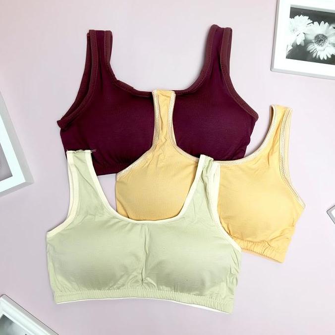 Pilihan - 3Pcs, 6Pcs, 12Pcs Miniset Dewasa, Miniset Busa Jumbo Katun Lusinan Miniset Katun Murah Bra