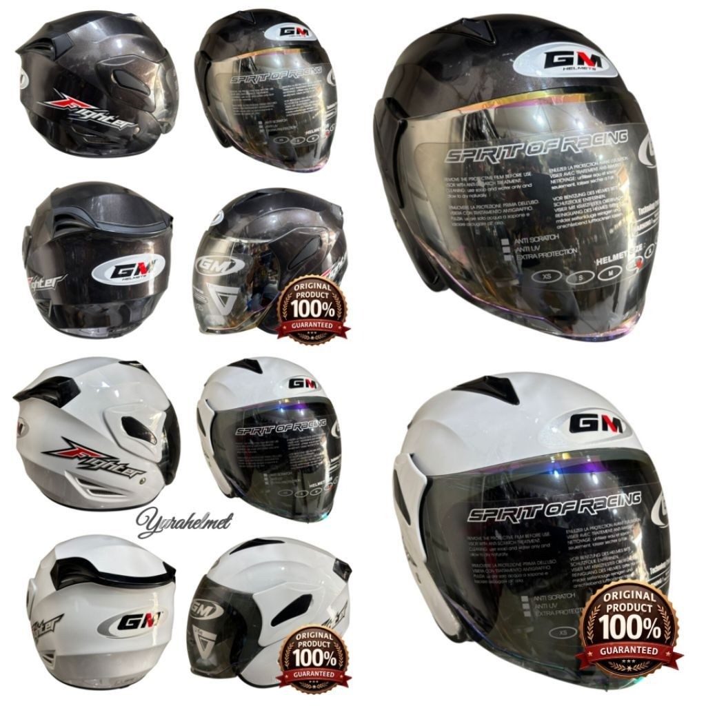 helm gm fighter polos/HELM GM FIGHTER SOLID/GM FIGHTER SOLID ORIGINAL/Helm pria/wanita