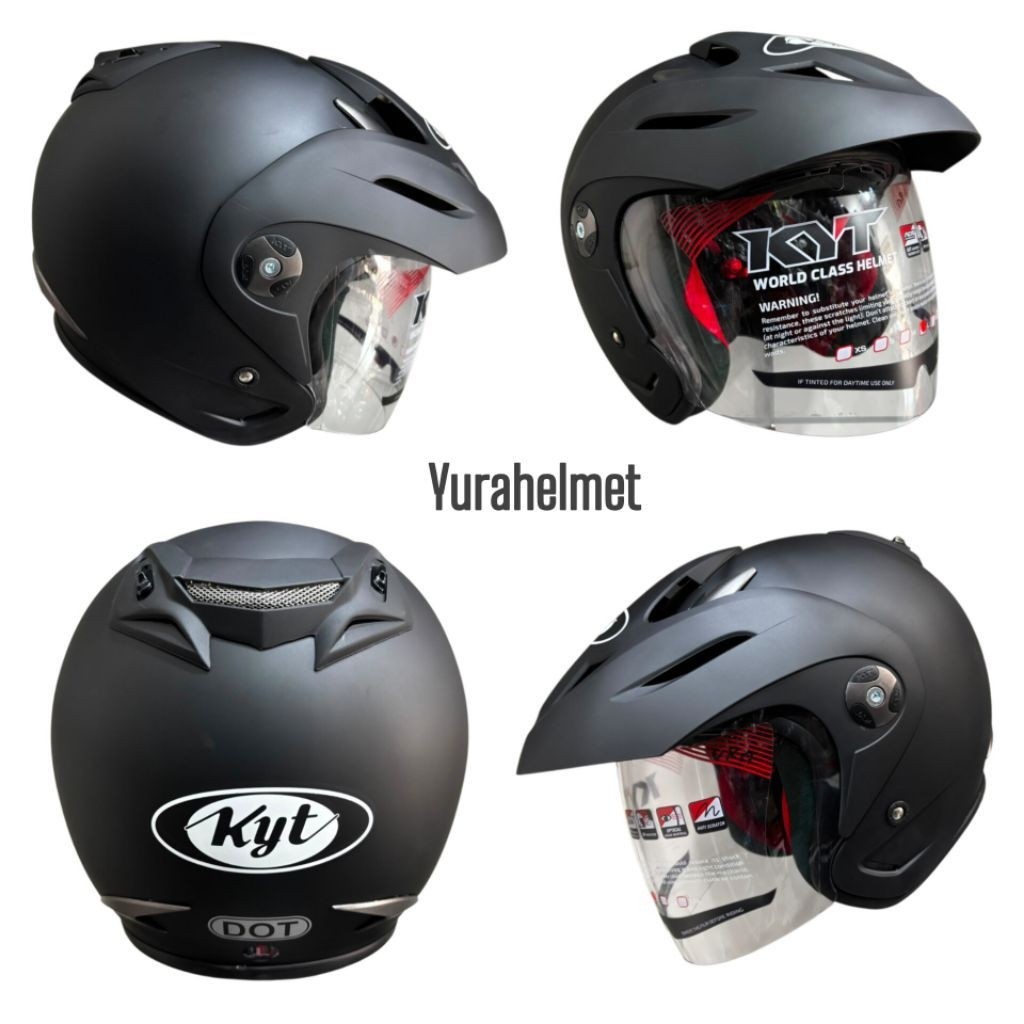 helm kyt romeo original polos/HELM KYT ROMEO POLOS ORIGINAL/helm half face kyt/helm pria wanita
