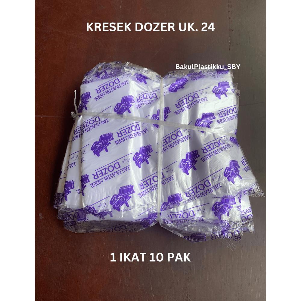 Kresek Plastik Bening Ukuran 24 Dozer Ungu Murah