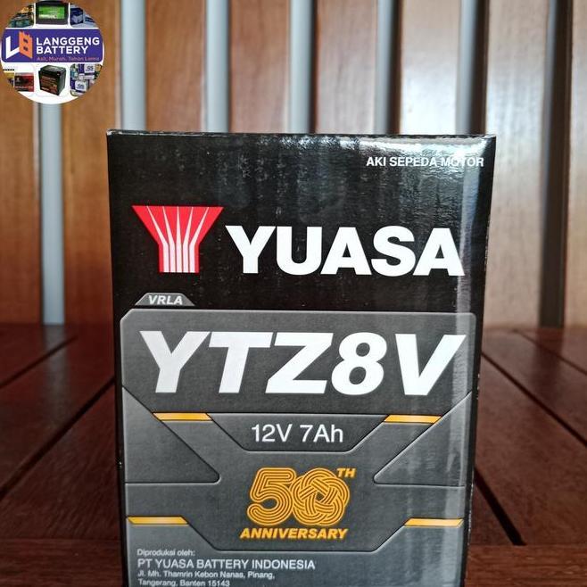 Aki Motor Yuasa Ytz8V 12Volt 7.4 Ah Aki Kering