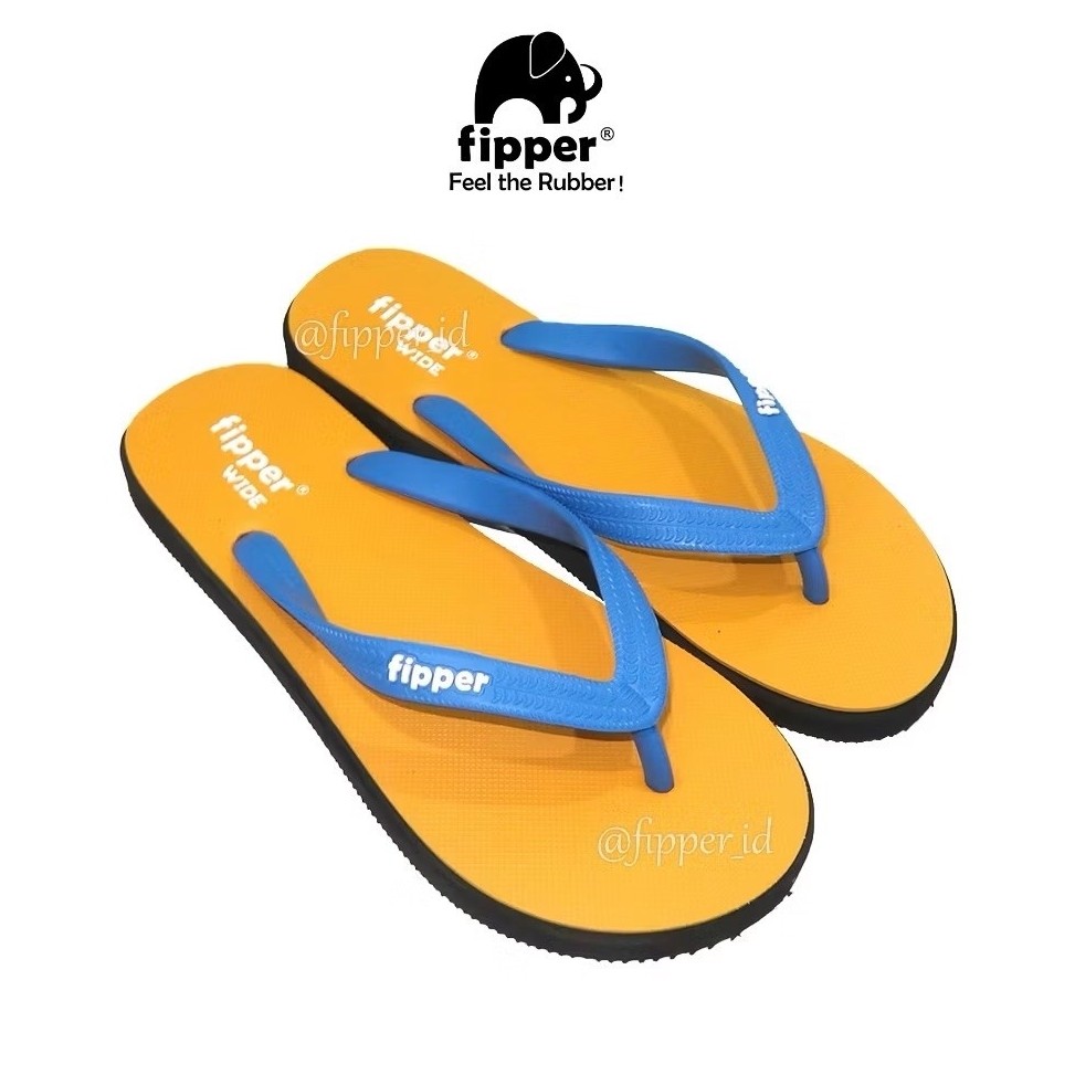 Fipper-WIDE/ black-orange-nevy