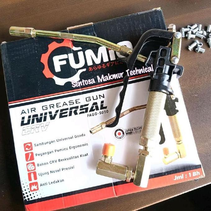 TERBARU - FUMIO Gun Air Grease Pump Pispot Pompa Gemuk Tabung Drum Angin