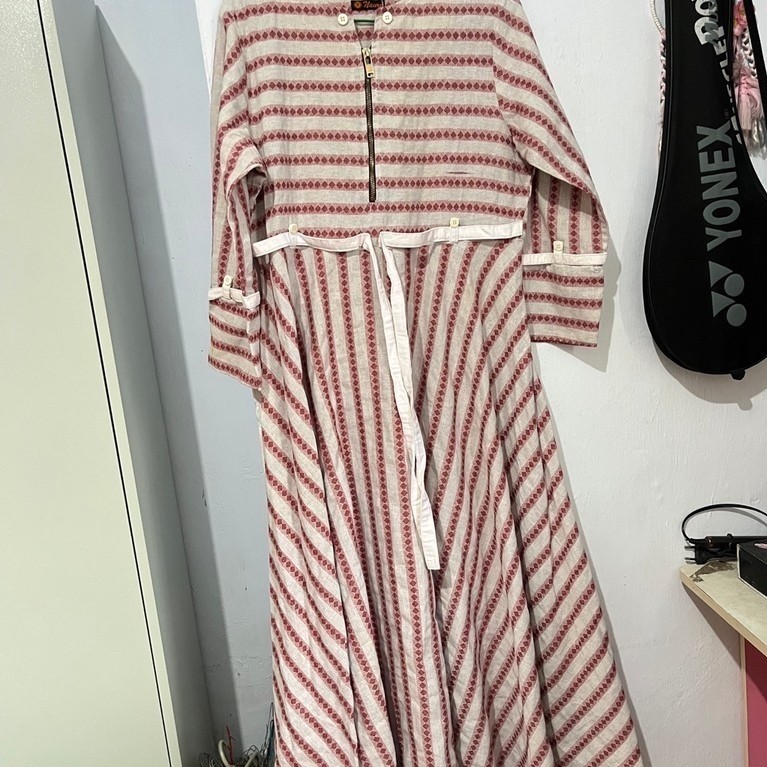 Preloved Gamis Wanita | Gamis Garis Garis