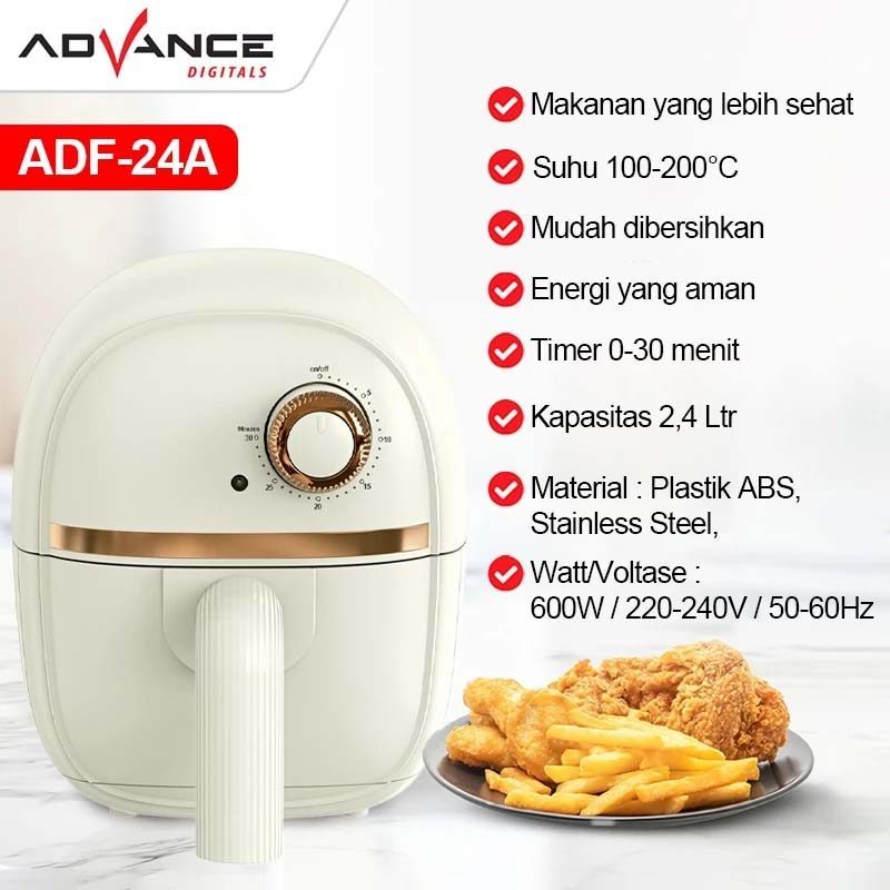 Air Fryer Advance low watt 600W Penggorengan penggorengan tanpa minyak