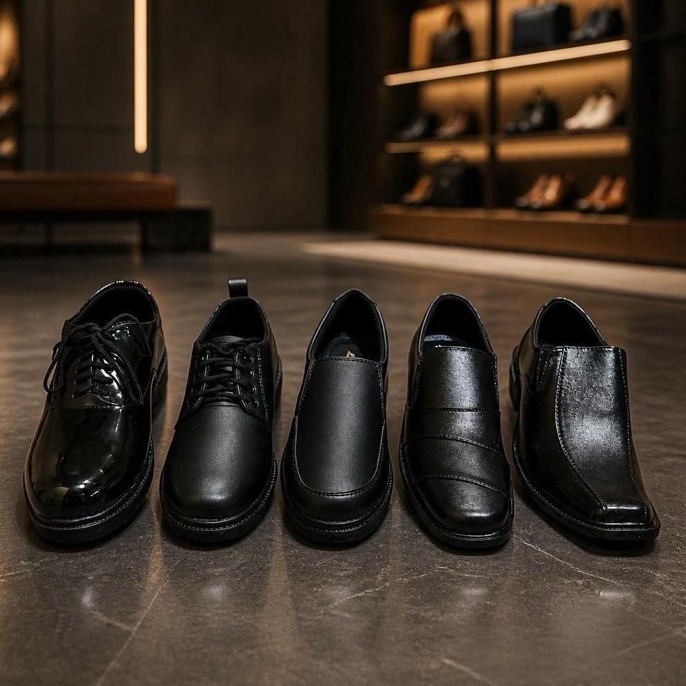 Original Sepatu Kulit Pantofel Pria - Sepatu Kantor Kerja Pansus - Sepatu Formal Pria