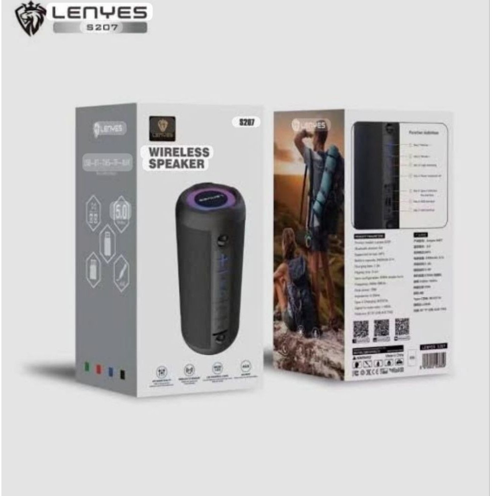 Lenyes Speaker Bluetooth S207 Waterproof Original / Lenyes Speaker Bluetooth