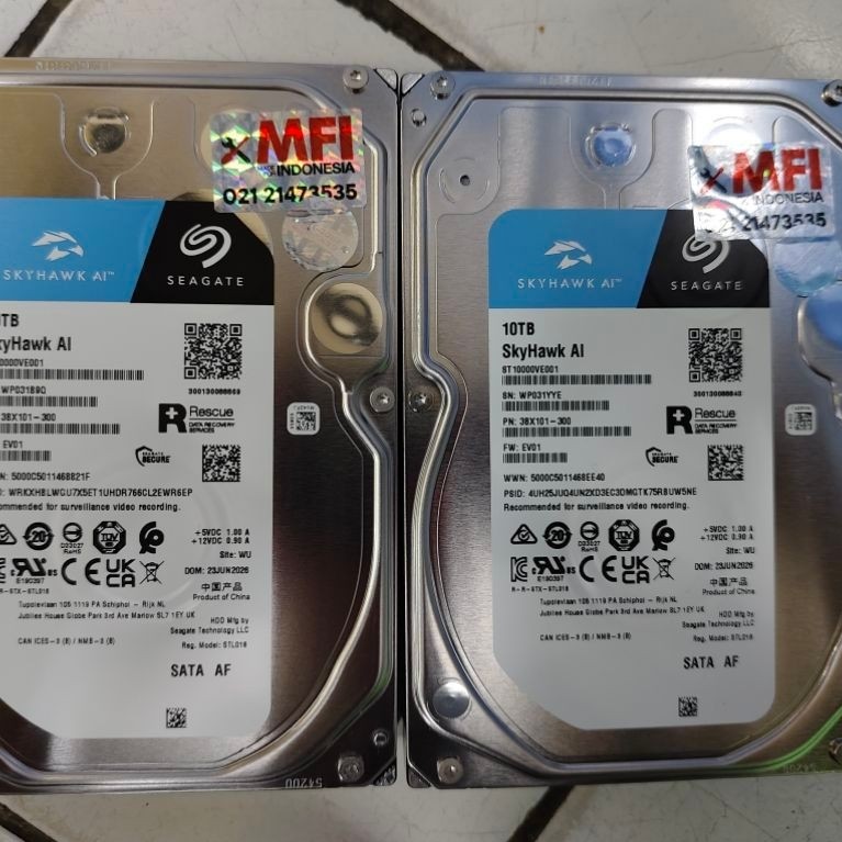 HDD Seagate Skyhawk AI & Ironwolf 10TB
