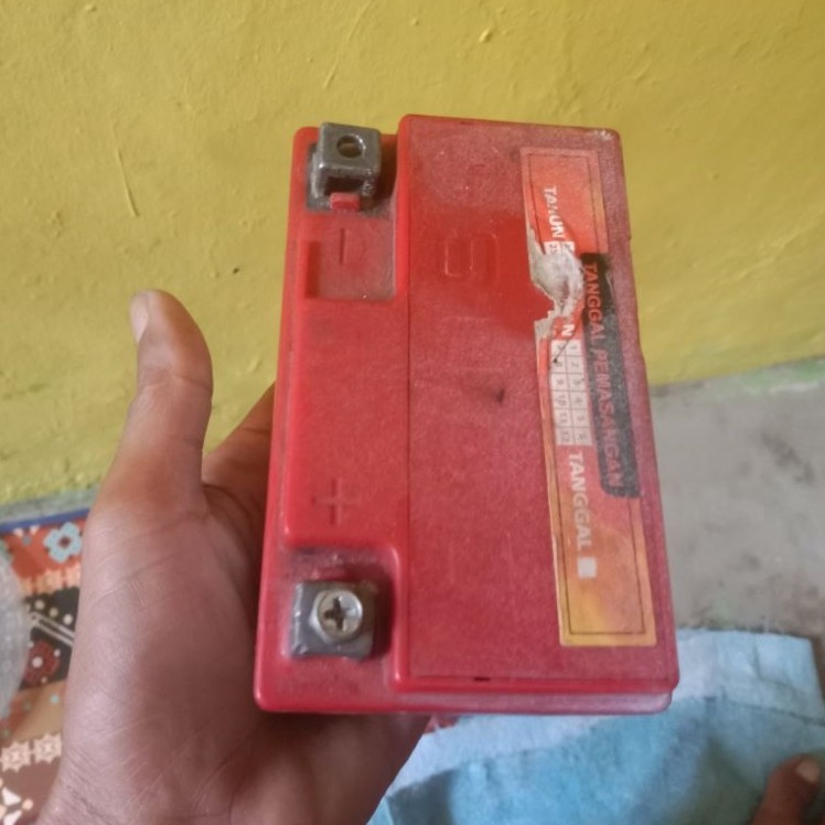 accu motor bekas 12 volt
