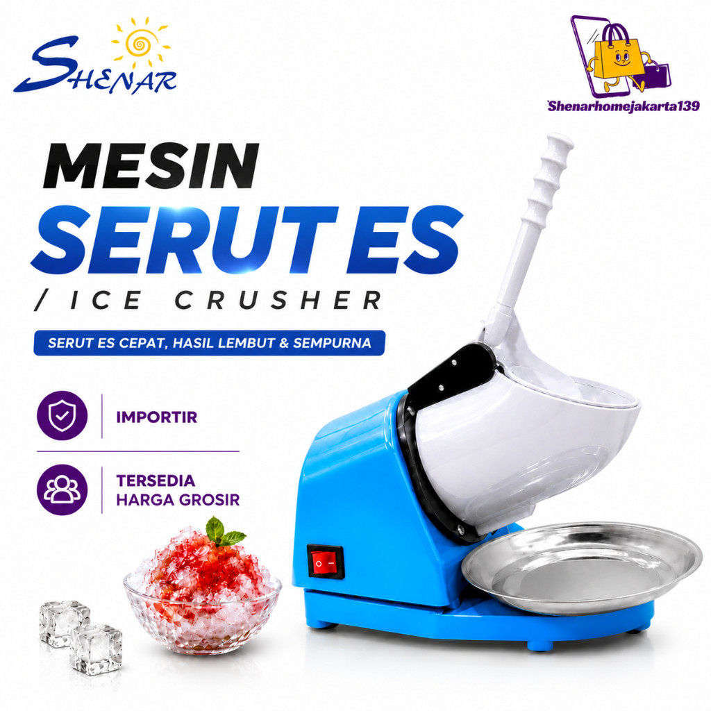 Mesin Es Serut Pembuat Es Batu Mesin Serut Es Dua Mata Pisau Mesin Serut Es Batu Penghancur Es Batu 