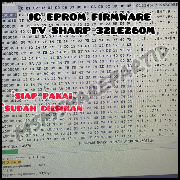 DISKON IC EPROM FIRMWARE TV SHARP 32LE260M 