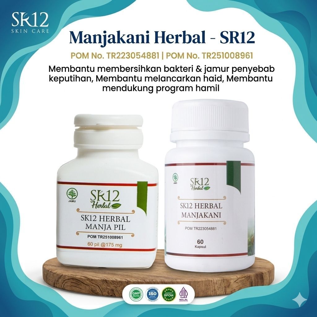 Manjakani SR12 Ori BPOM - MANJAKANI SR12 (KAPSUL/PIL ISI 60) - AMPUUH MANJAKANI SR12 / MERAPATKAN DA