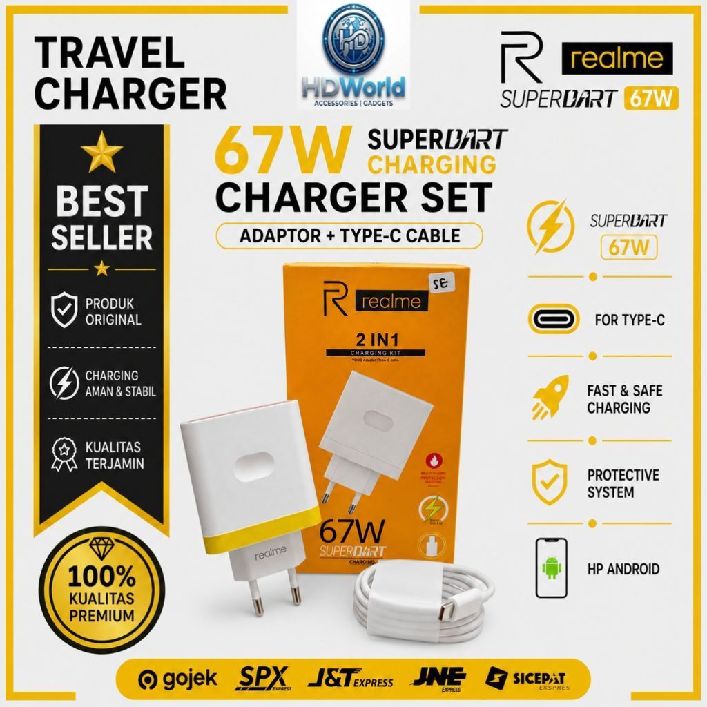 Travel charger realme 67w 100%