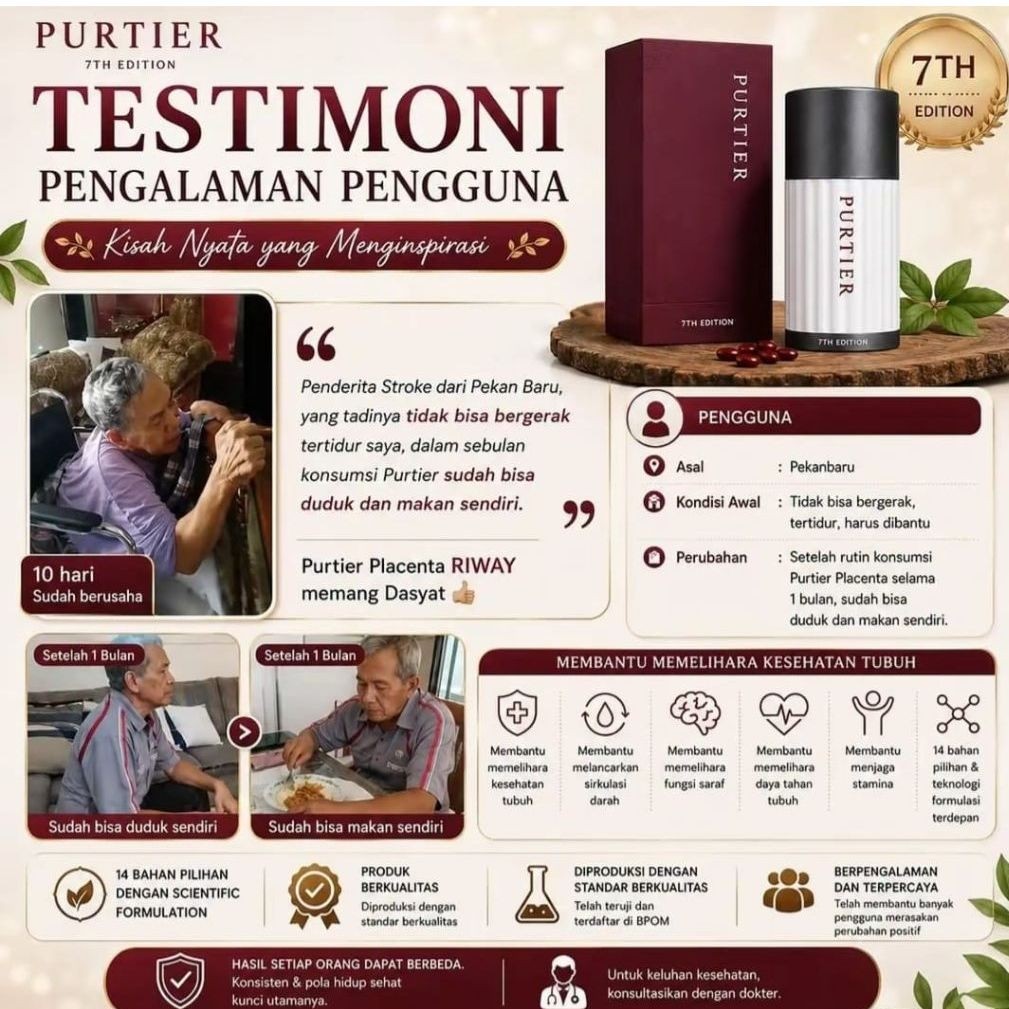 Suplemen Kesehatan Purtier Placenta Edisi 7 60 Kapsul