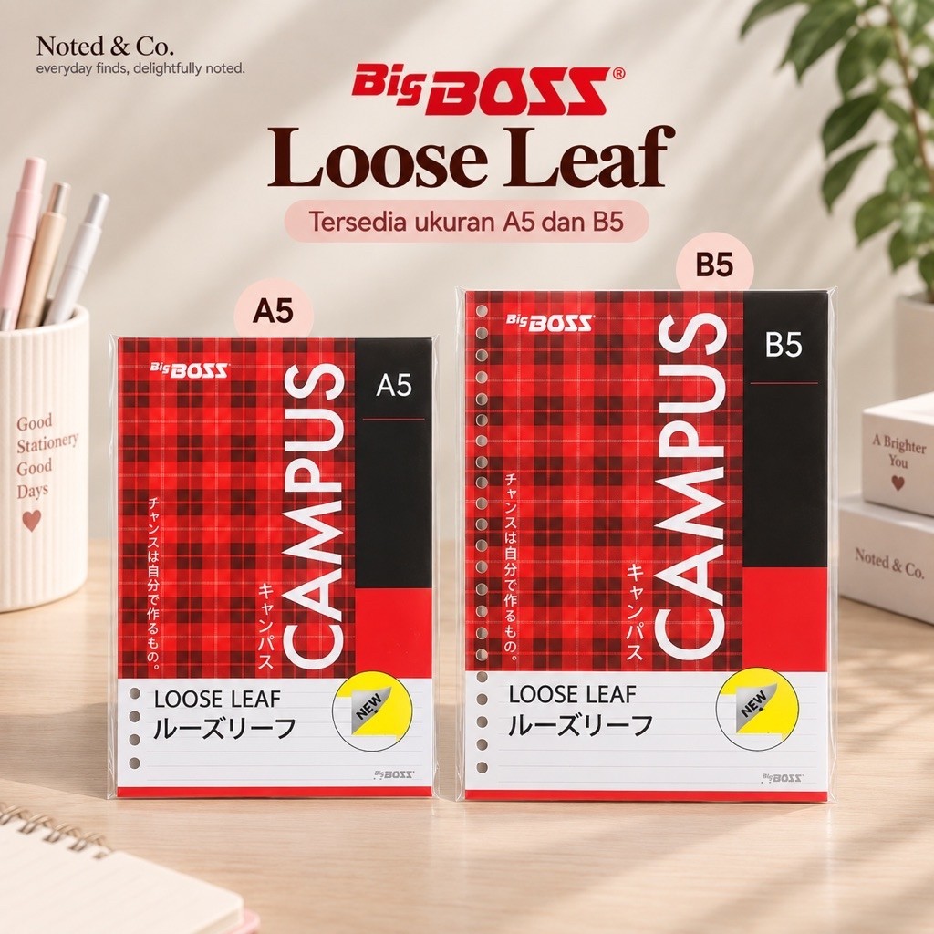 Loose Leaf Bigboss Kertas Binder A5 B5/Kertas Binder A5 B5