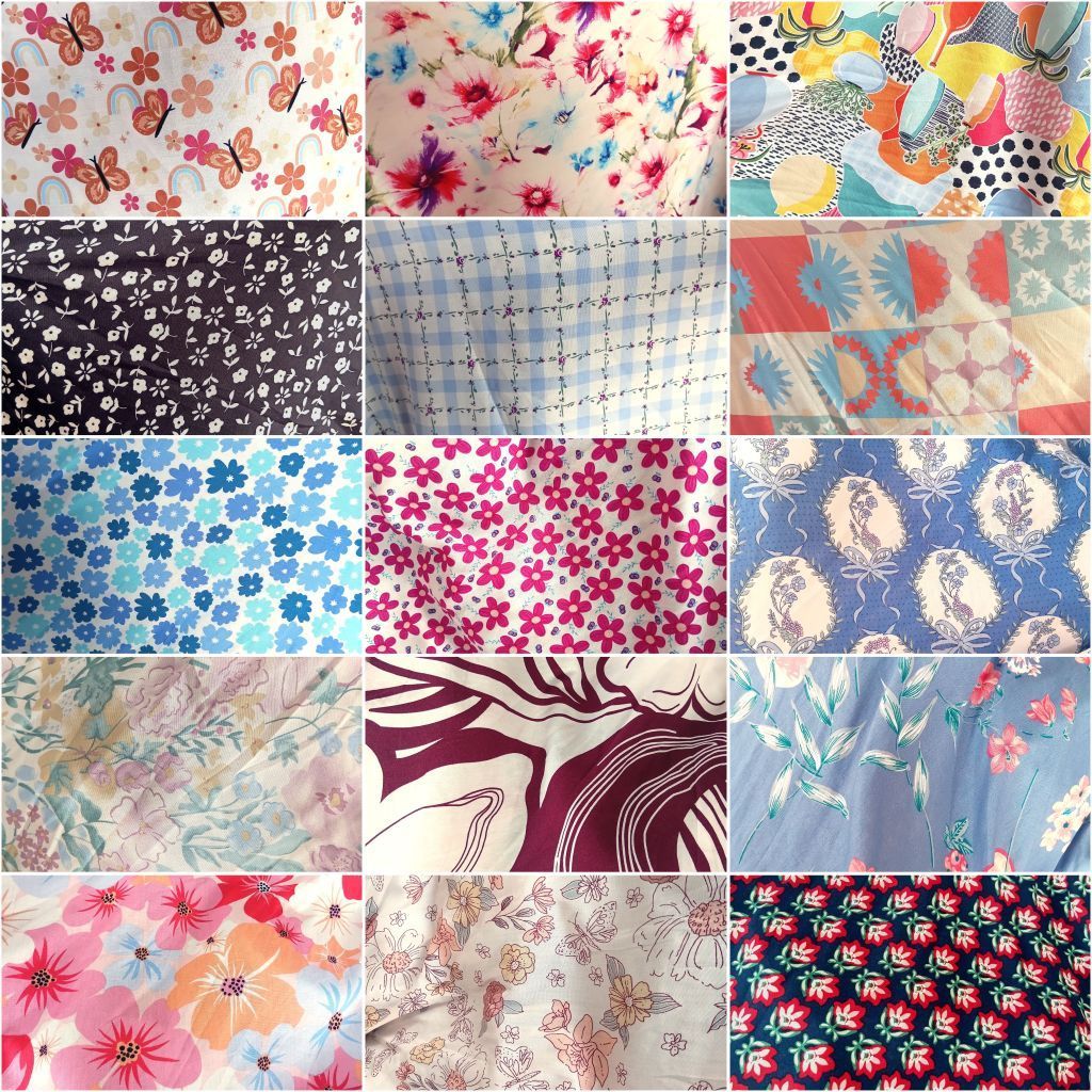 1/2 meter Kain Rayon | Katun Rayon | Bahan Rayon | Kain Meteran | Katun Rayon Motif | Bahan Import