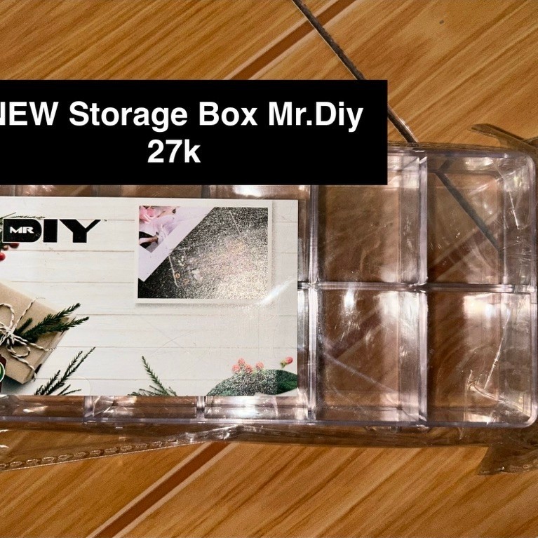 NEW STORAGE BOX MR. DIY ACRYLIC