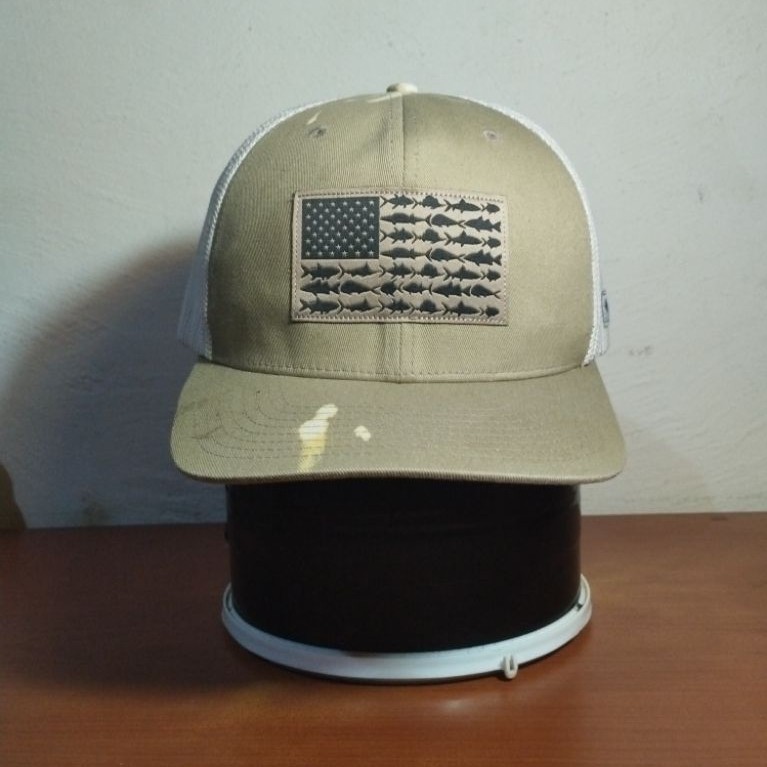 Topi Columbia PFG US Flag Built up Size Besar