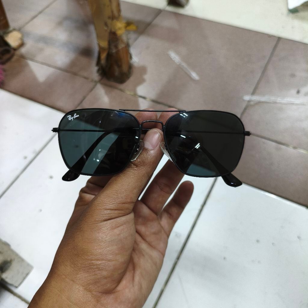 KACAMATA RAYBAN CARAVAN 3136 HITAM LENSA HITAM UV PROTECTION