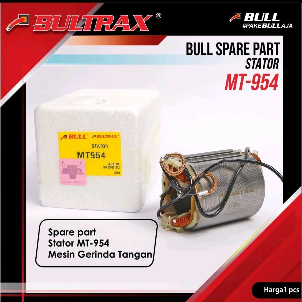 Bull Stator Maktec MT 954 Rumah Rotor Angker Field Mesin Gerinda Tangan 4 " MT 954. STATOR MT954