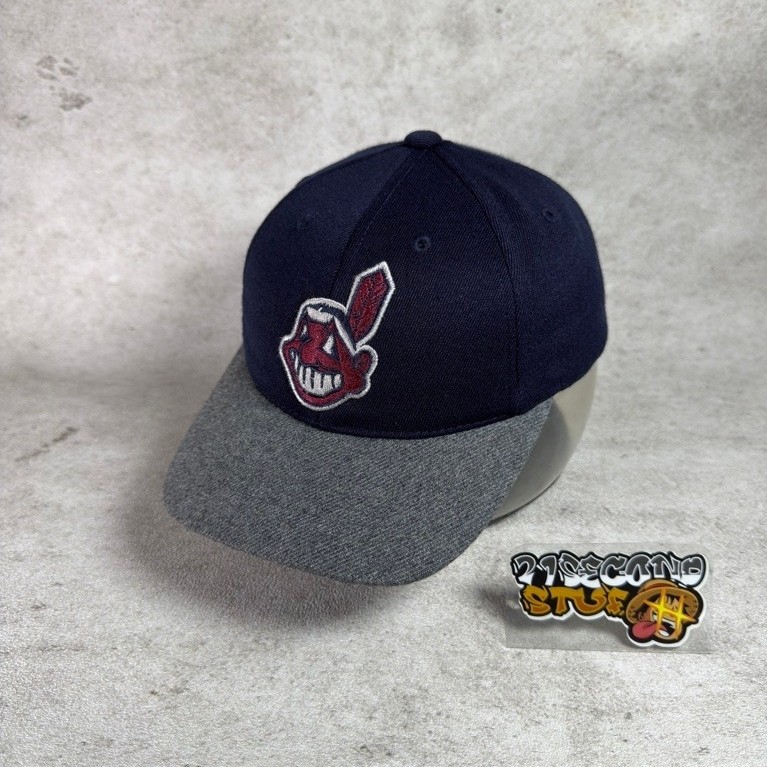 Topi MLB Indian Navy Abu Anak Second