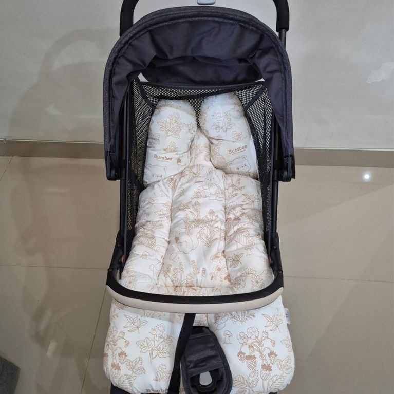 Stroller Baobaohao Hitam Seri A2 (Foldable) + Bumbee Bantal Stroller