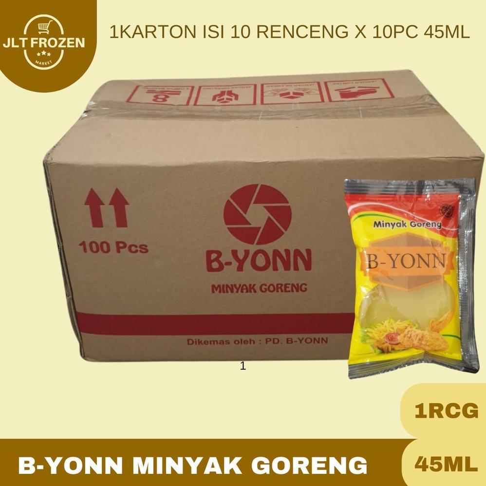 B-yonn Minyak Goreng / Minyak Goreng Sawit 1Karton = 10 rcg x 100pc 45ml