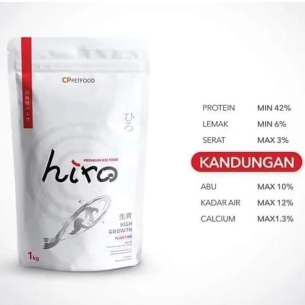 Pakan Ikan Koi Hiro Growth & Hiro Colour 1Kg