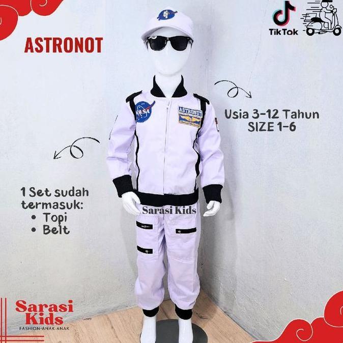 Baju astronot kostum astronot pakaian luar angkasa baju profesi anak