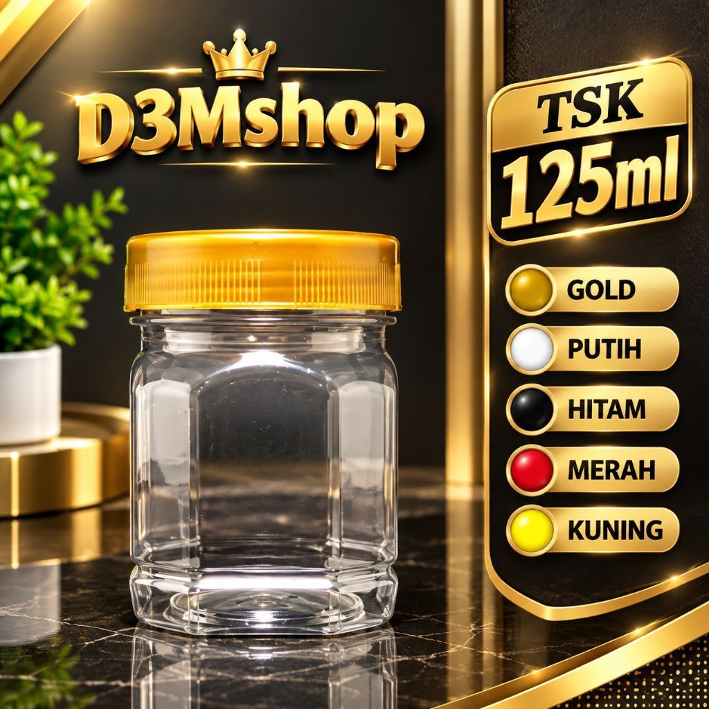 Toples / Jar Hexagon TSK 125ml