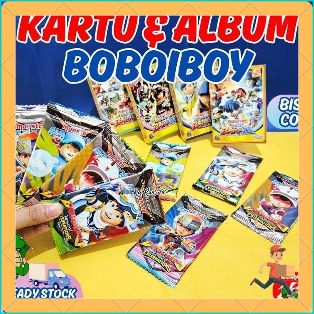 Kartu Mainan Anak Trading Card Boboiboy / Kartu Boboiboy/ Boboiboy Card/ Kartu Sachet/ Album Card Bo