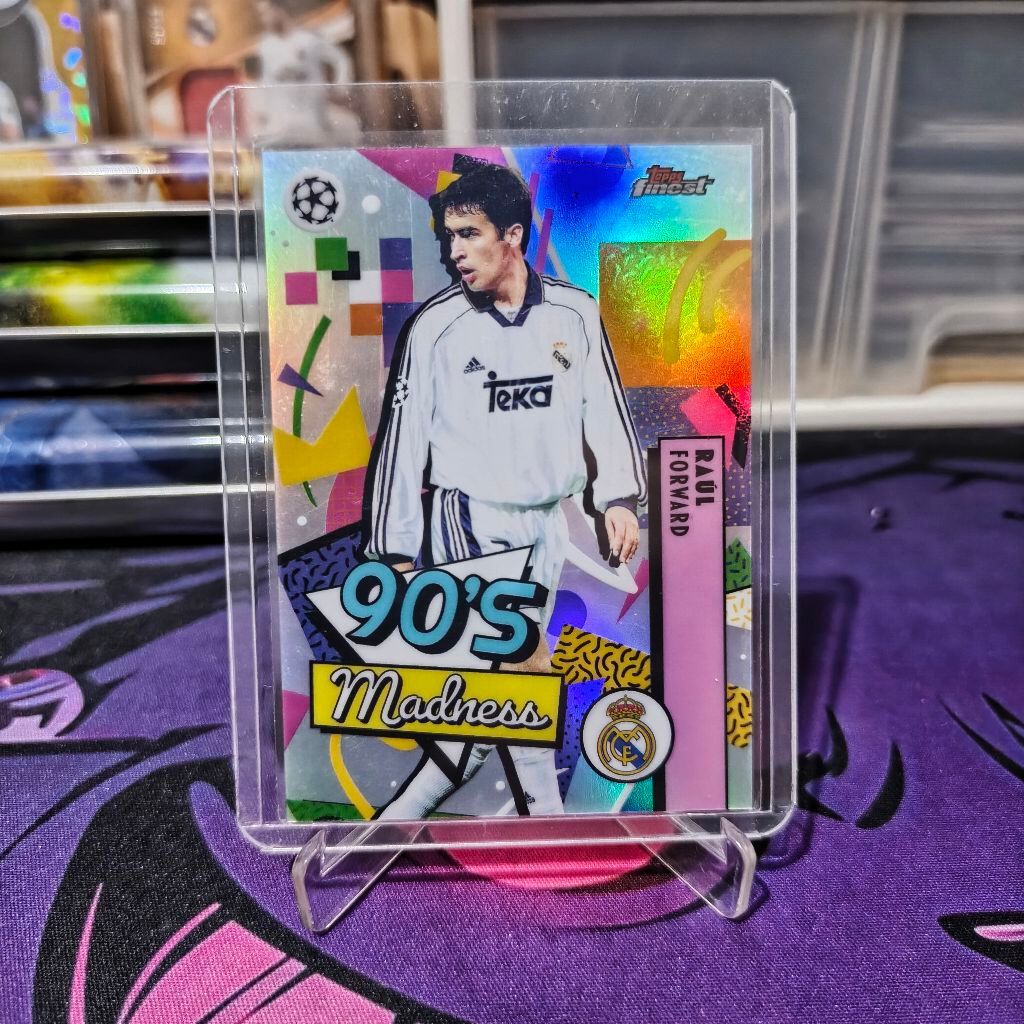 KARTU BOLA RAUL GONZALEZ 90S MADNESS REAL MADRID TOPPS FINEST 25/26