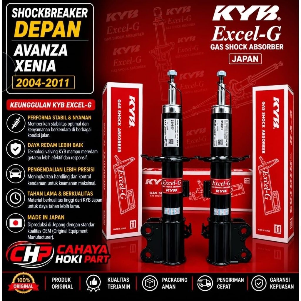 SHOCK BREAKER SHOCK ABSORBER DEPAN AVANZA XENIA 2004-2011 KAYABA EXCEL-G
