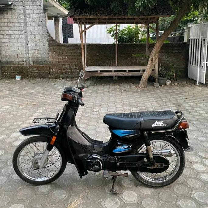 jok motor suzuki rc 100/ bravo model standarr gl 100 arvi supra cover kulit pelindung sarung mantel 