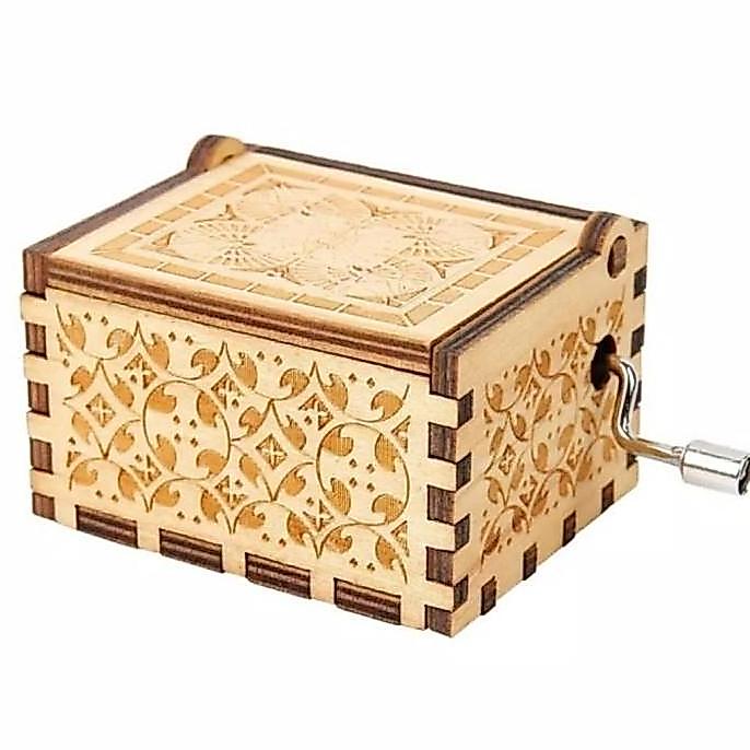 Kotak Musik Totoro Wooden Music Box WSS