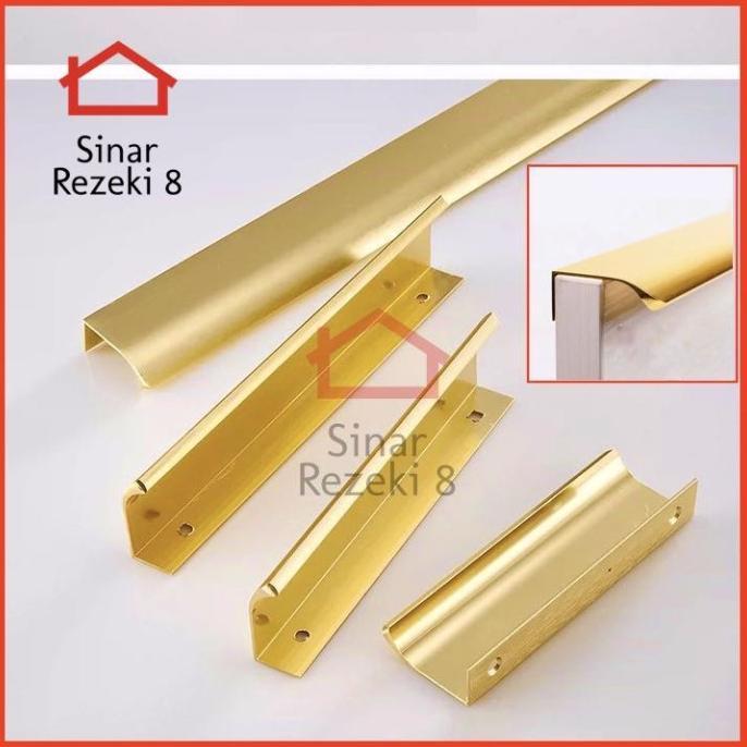 Handle 6603-192 GOLD Tarikan Laci Emas Pintu Lemari Minimalis Gagang