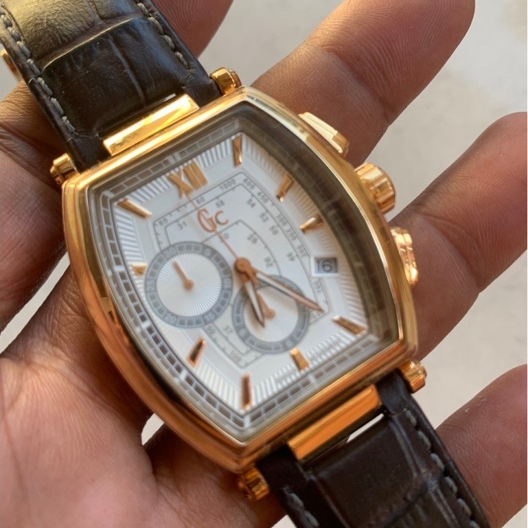 GC Guess collection Swiss Made jam tangan pria mewah original preloved/second/bekas