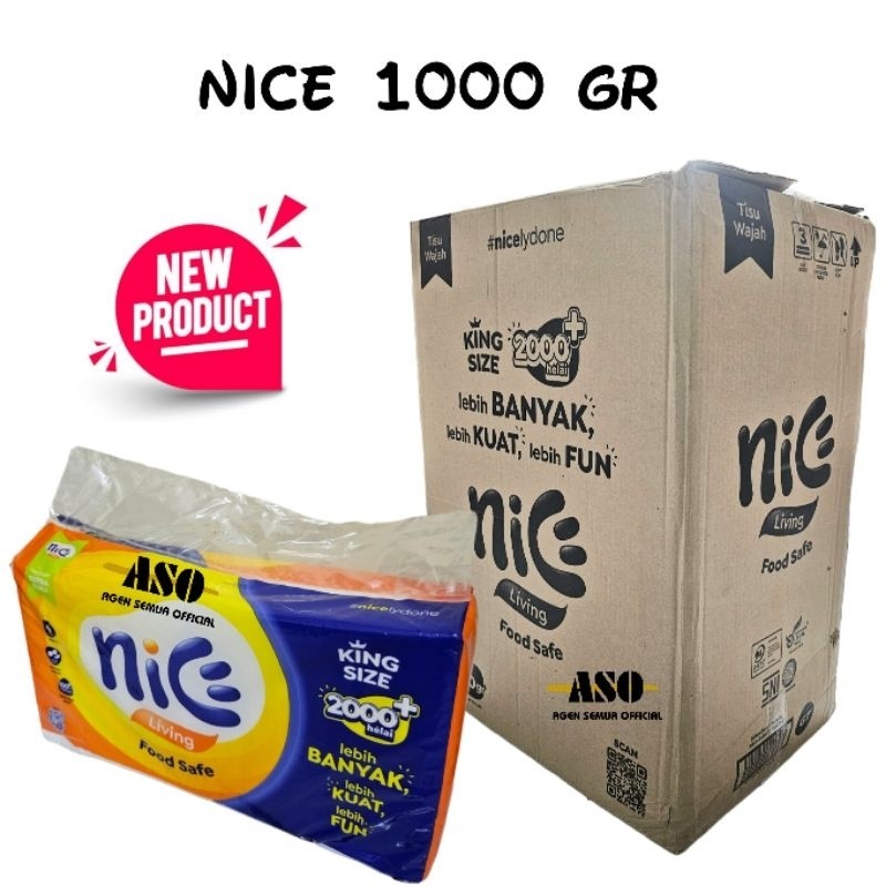 Tisu TISSUE NICE 1 gr KILOAN Facial Tissue 2ply DUS ( ISI 20 ) New 