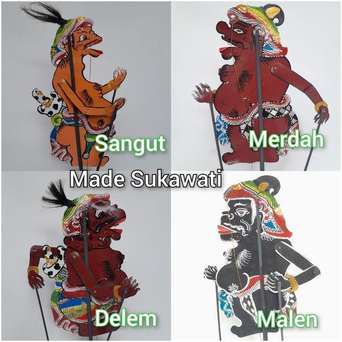 Wayang kulit bali tokoh Delem Sangut Malen Merdah