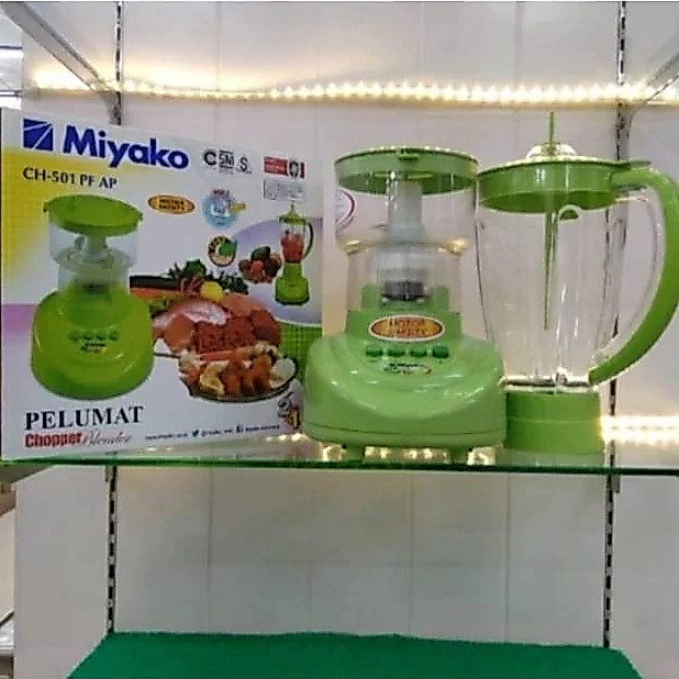 MIYAKO Chopper With Blender Plastik 2 in 1 CH501PF/AP Anti Pecah - Blender/Choper/Chopper Cosmos CB 