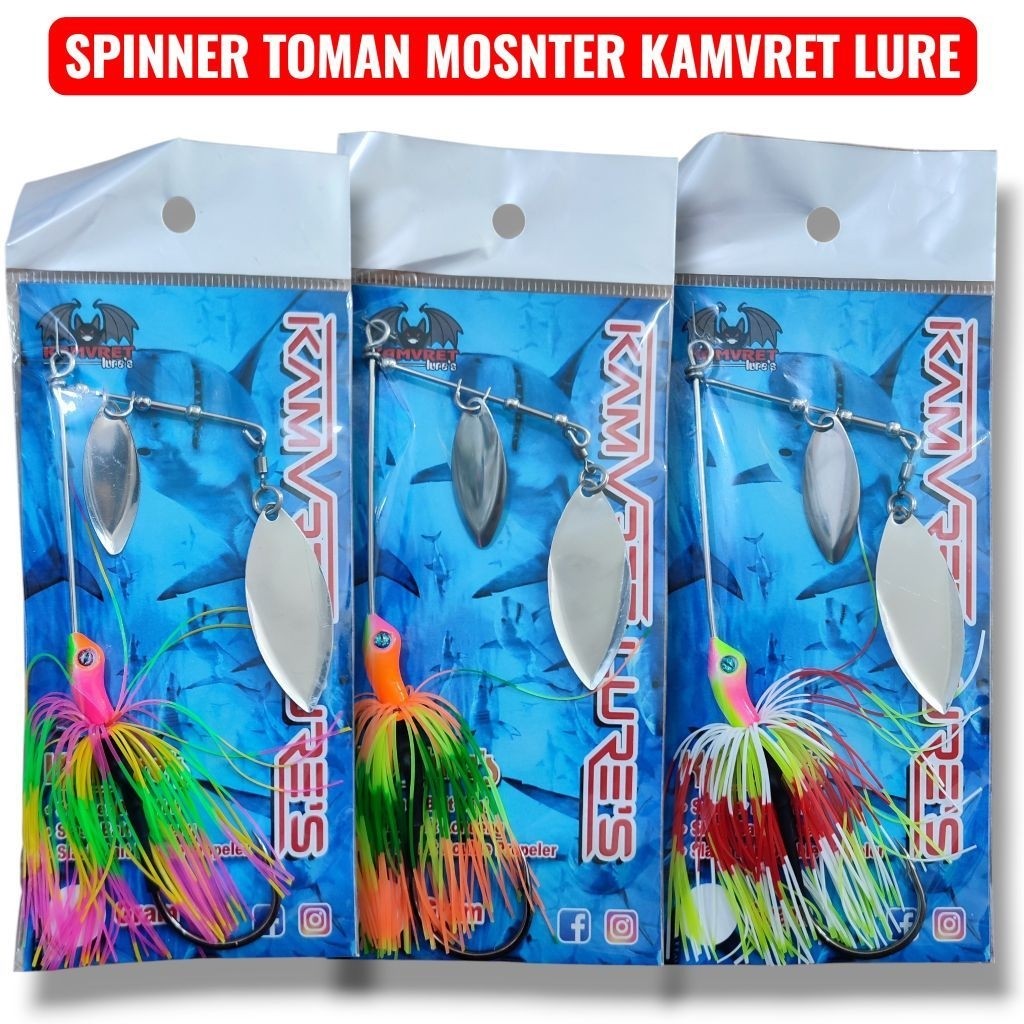 SPINNER TOMAN MONSTER KAMVRET LURE 20 GRAM. umpan casting toman. lure casting toman.